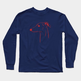 Italian Greyhound (Yellow and Red) Long Sleeve T-Shirt
